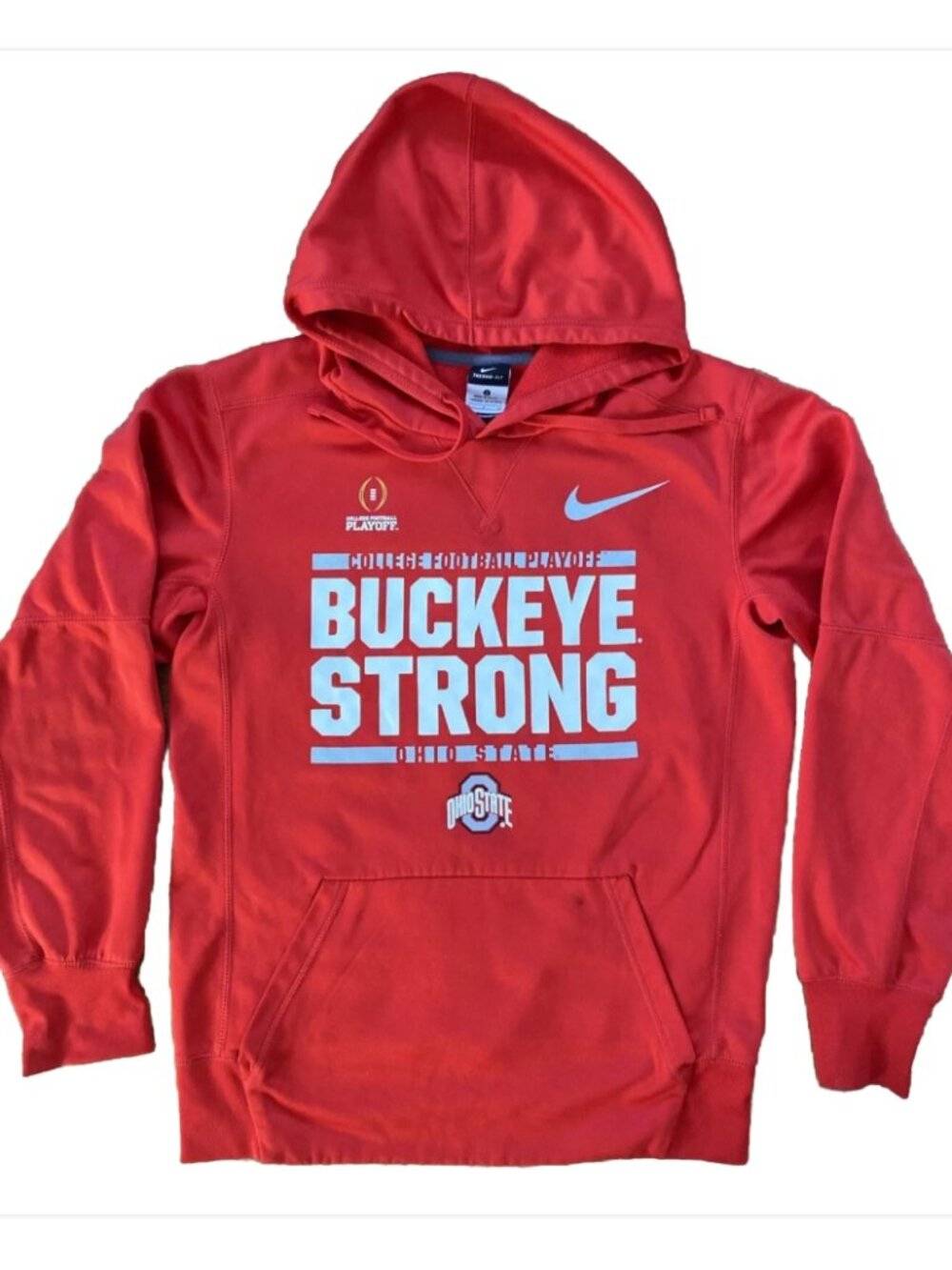 Nike Therma-FIT Ohio State Buckeyes College Football Playoff Red Hoodie Mens S